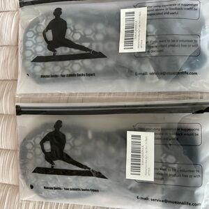 2 pair. Dark black Socks no slip grip